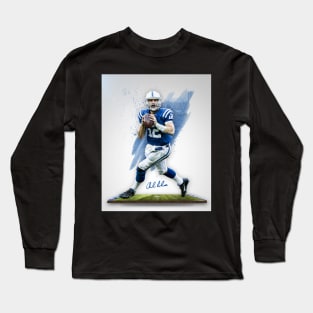 Andrew Luck Indianapolis Sports Art Long Sleeve T-Shirt